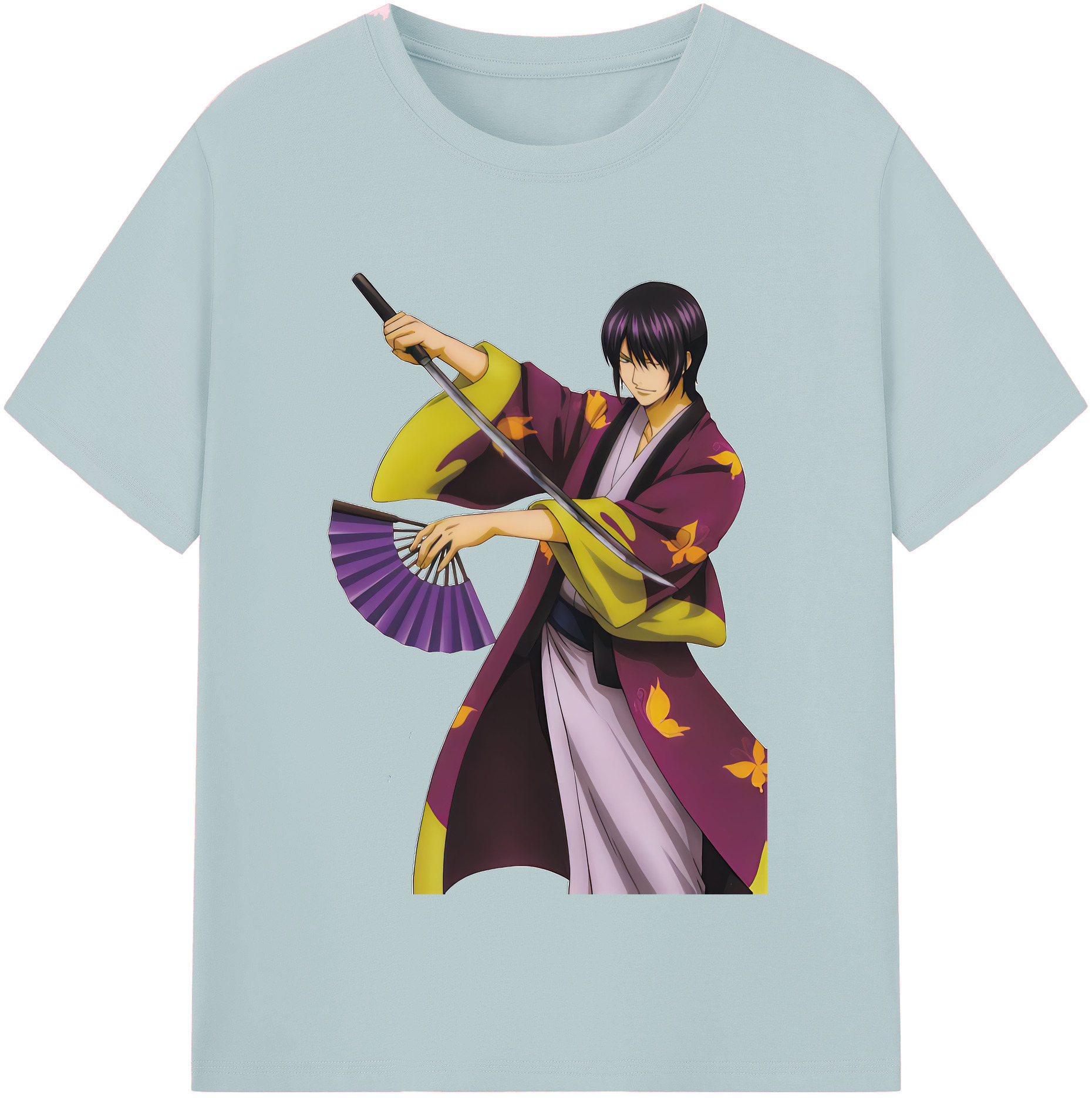 （画像用） ぎんたま 坂田銀時（さかたぎんとき） 神楽 志村新八（しむら しんぱち） GINTAMA Sakata Gintoki Kagura Shimura Shinpachi 綿100％半袖Tシャツ（フロントプリント）